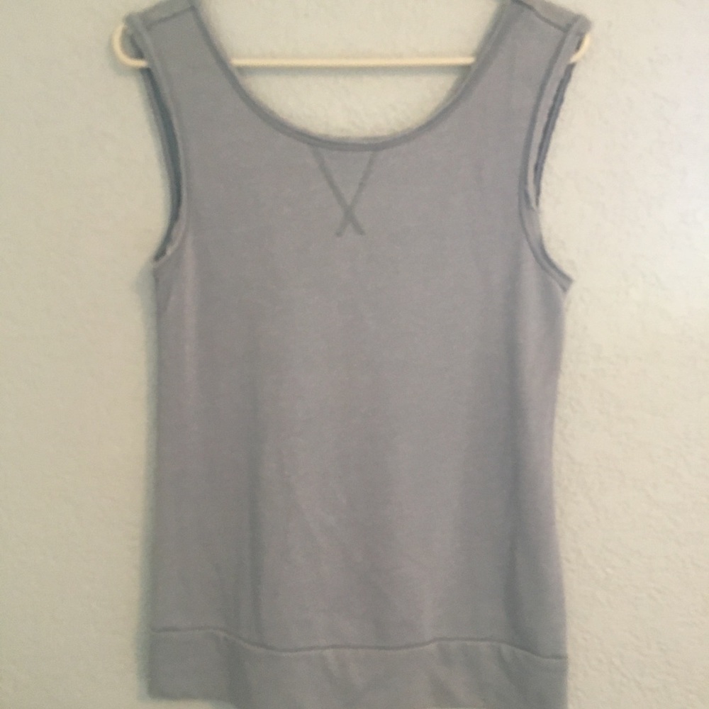 Fabletics Gray Sweatshirt Tank